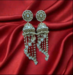 Premium Unique Mirror And Beads Jhumki Earrings in Germany Namma Markt