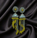 Premium Unique Mirror And Beads Jhumki Earrings in Germany Namma Markt