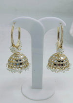 Beaded Textured Round Shaped Jhumkas Earrings for Women in Germany