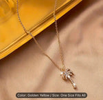 Palm Tree Pendant Necklace Gold plated chain in Berlin