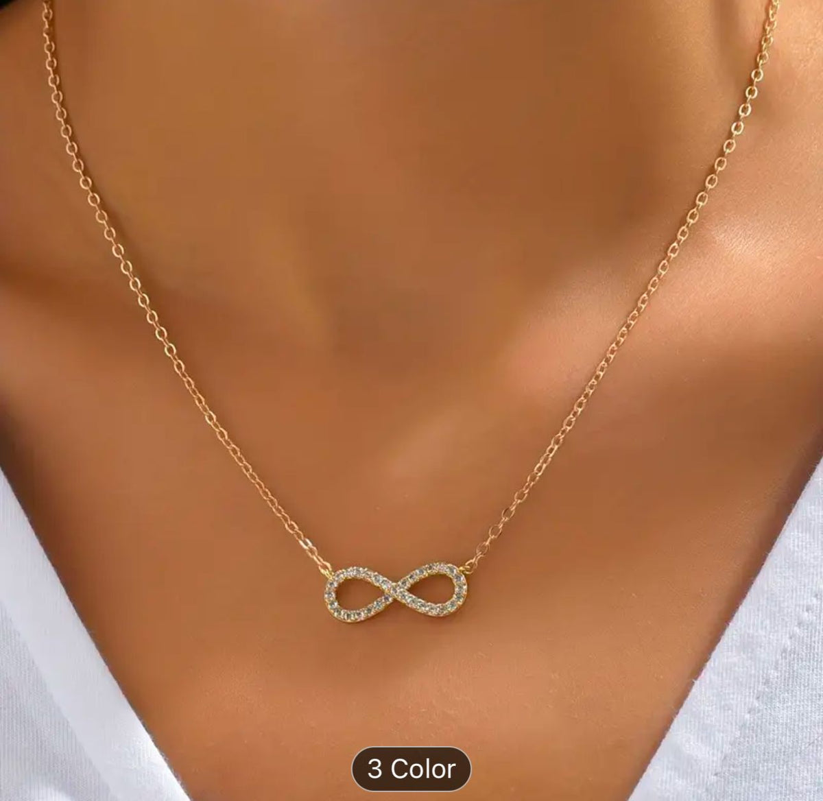 Stainless Steel Jewelry Infinity Pendant Choker Necklaces for Women in Germany