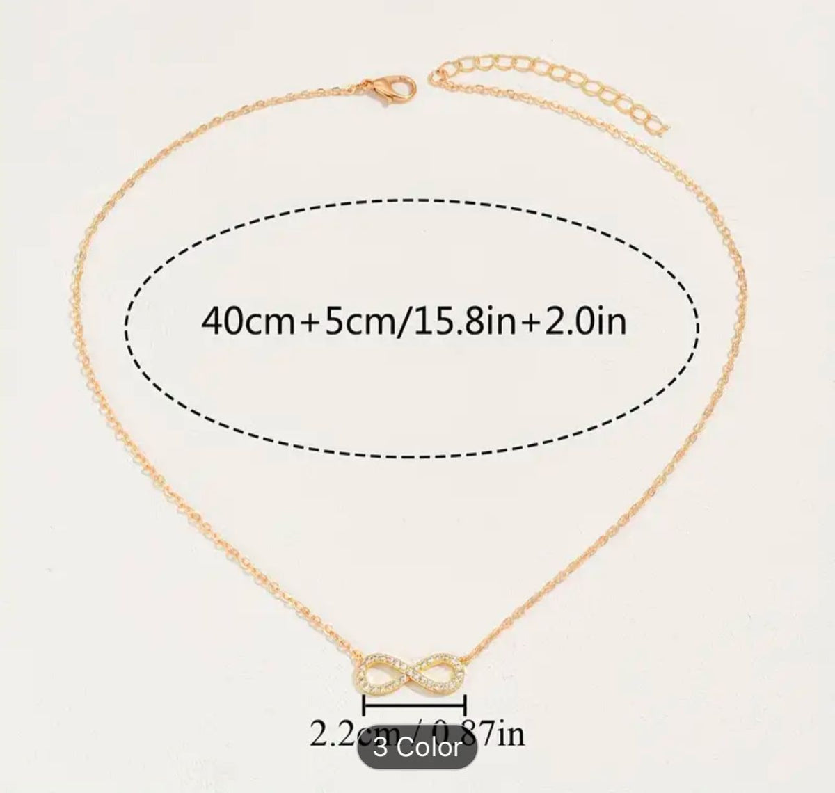 Stainless Steel Jewelry Infinity Pendant Choker Necklaces for Women in Germany