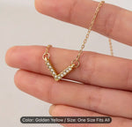 Rose Gold-Plated Cubic Zirconia-Studded Short Necklace in Germany