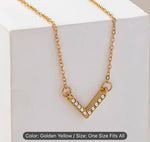 Rose Gold-Plated Cubic Zirconia-Studded Short Necklace in Germany