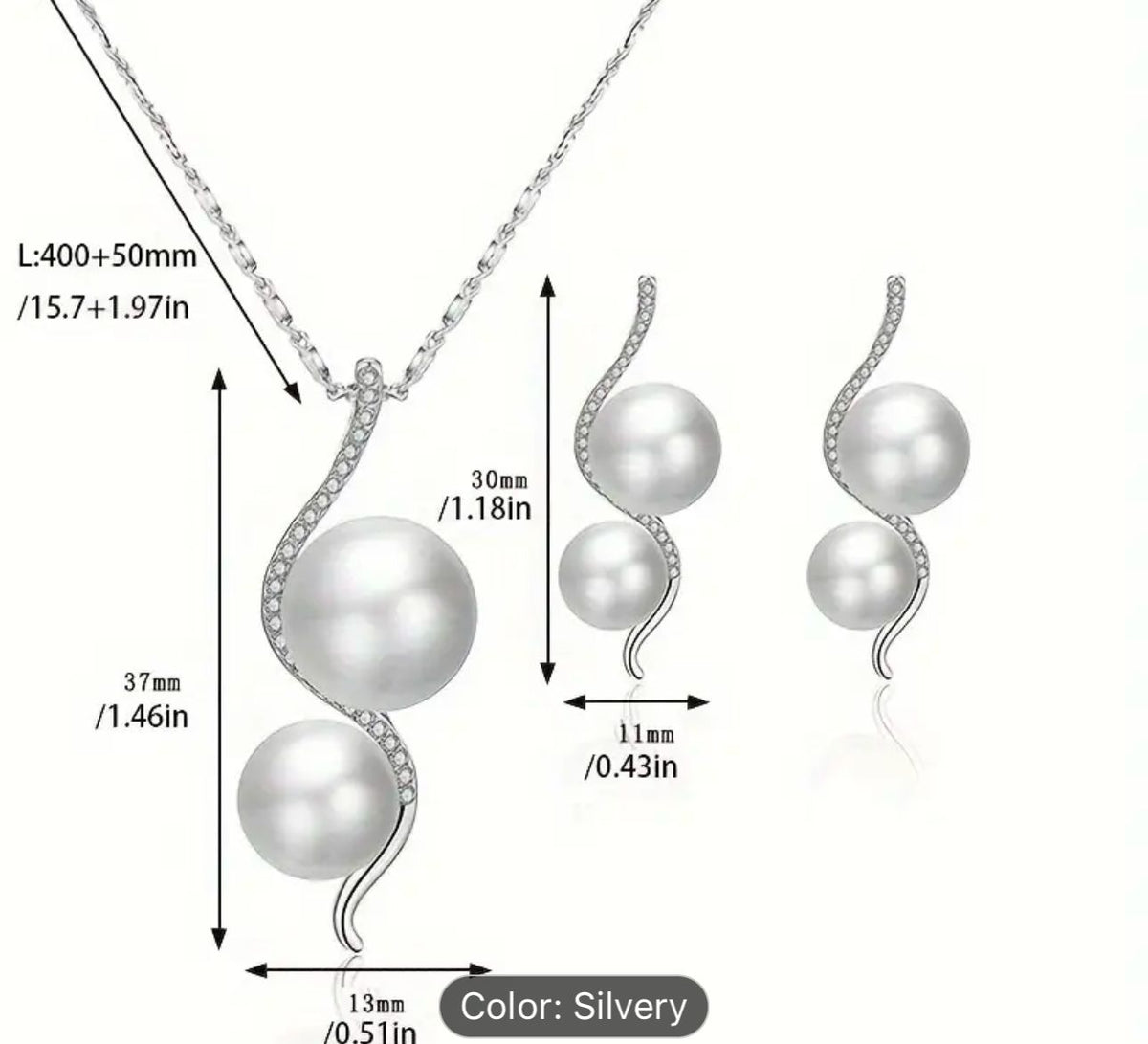 Trendy Fashion Pendant Set with Chain