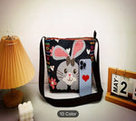 Animal Print Ethnic Knit Shoulder Bag for Women in Germany