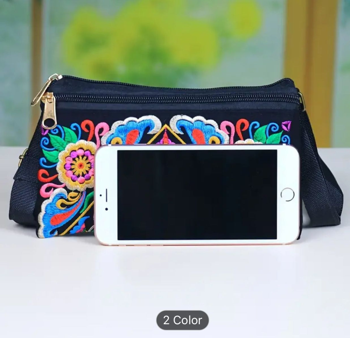 Bohemian Style Clutch Bag, Embroidered Wrist Bag in Berlin