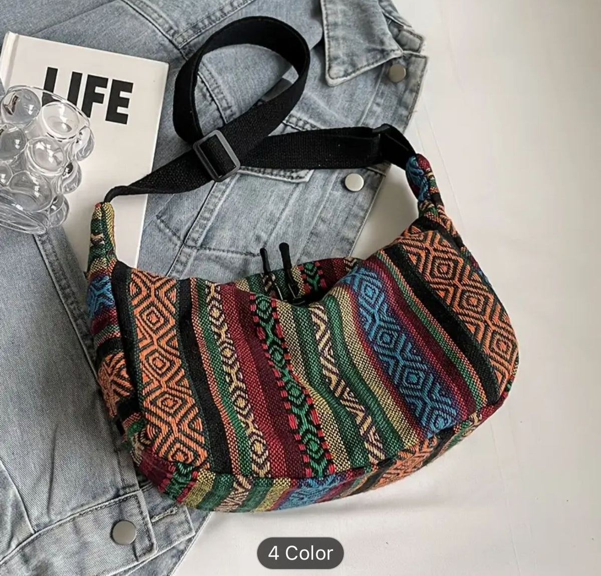 Ethnic Fringe Crossbody Bag in Berlin