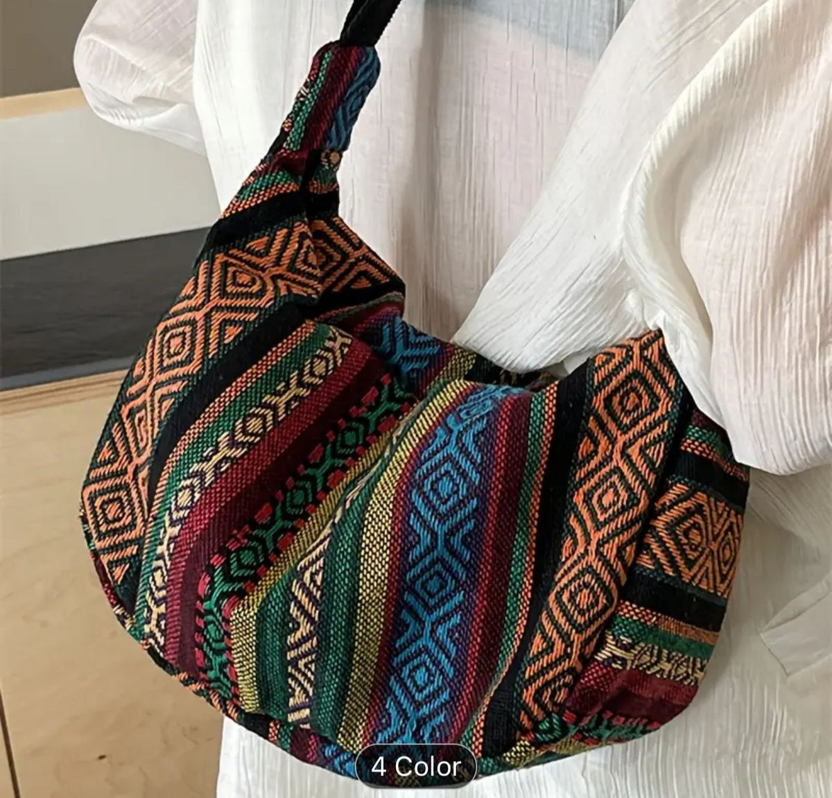 Ethnic Fringe Crossbody Bag in Berlin