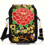Embroidery Women Shoulder Bag Flower Pattern in Munich