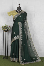Beautiful organza saree with stitched blouse in Berlin