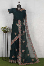 Trendy Embroidered Organza Saree in Germany