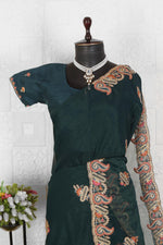 Trendy Embroidered Organza Saree in Germany