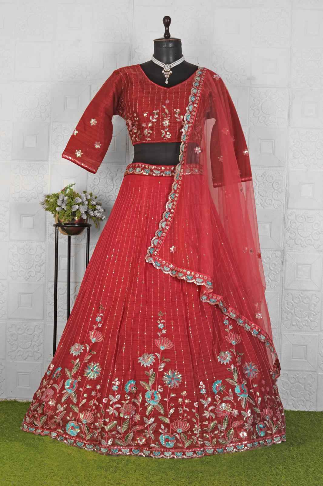 Women Embellished Flared Lehenga Choli Set in Germany