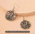 Ruby Drop Dangle Earrings Silver Teardrop Vintage Earrings in Germany