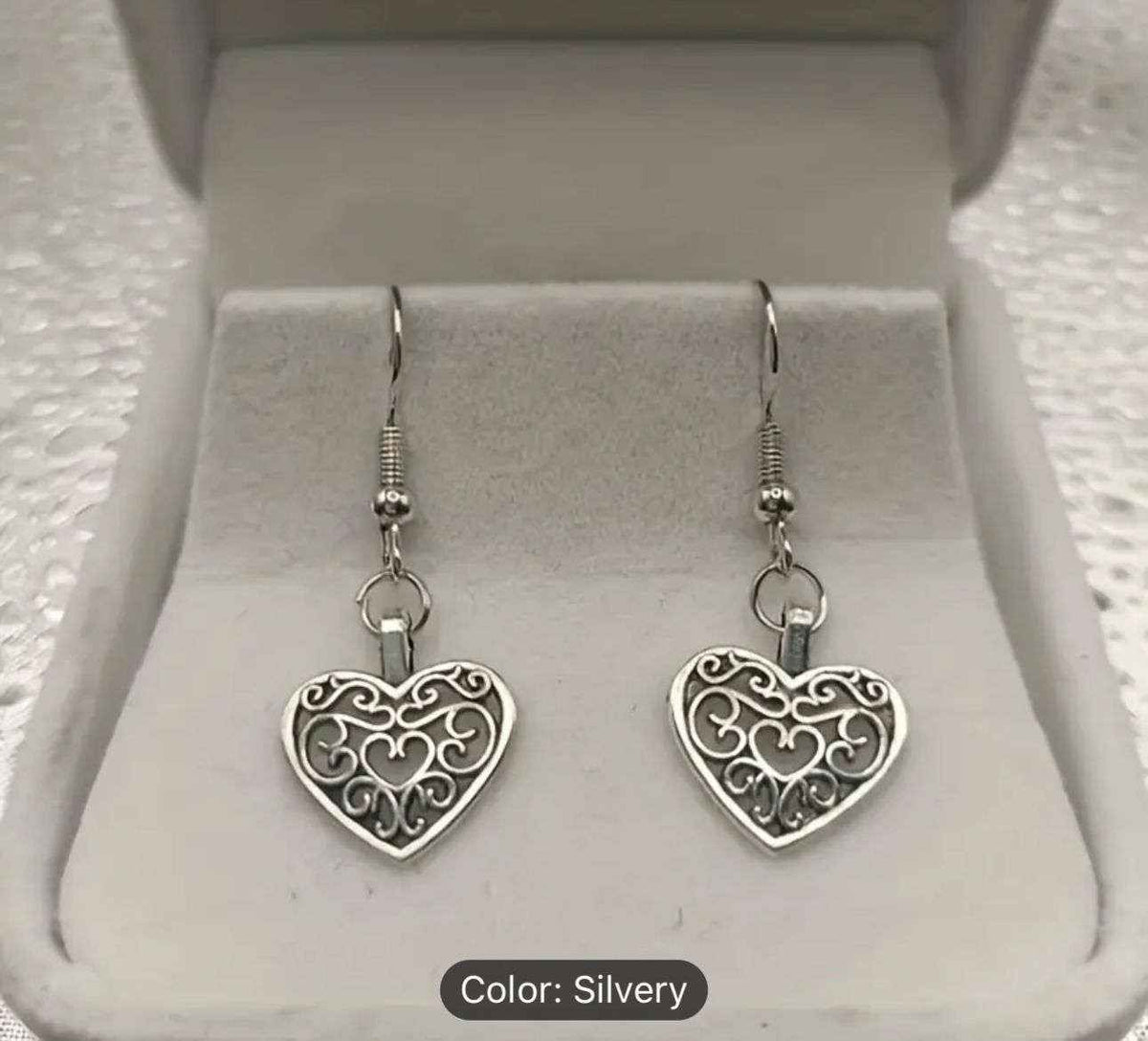 Filigree Heart Earrings in Germany