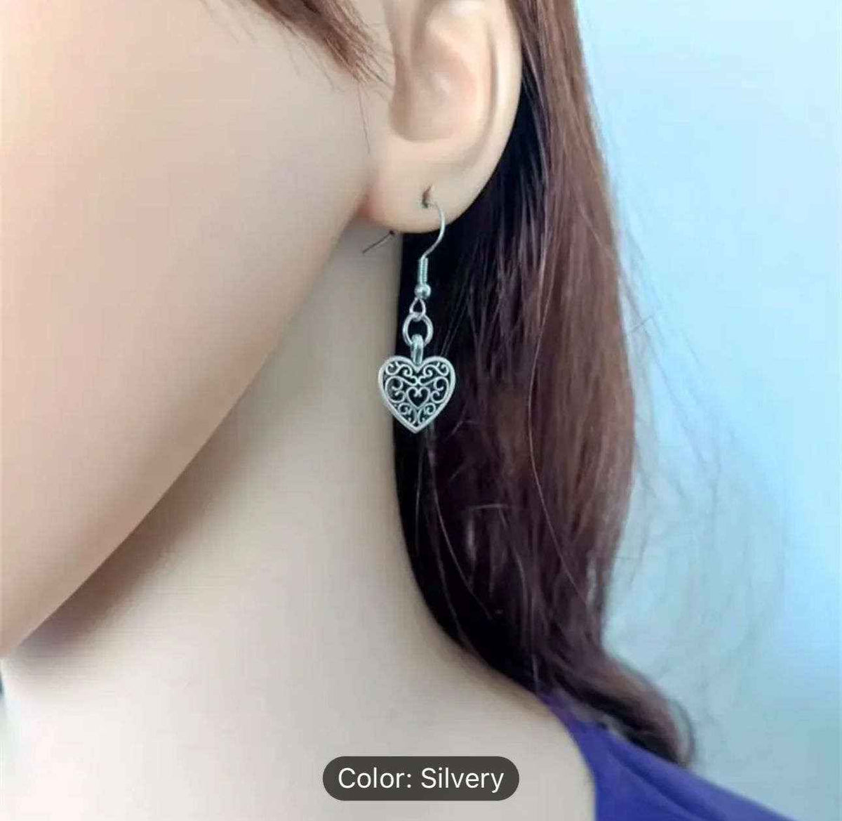 Filigree Heart Earrings in Germany