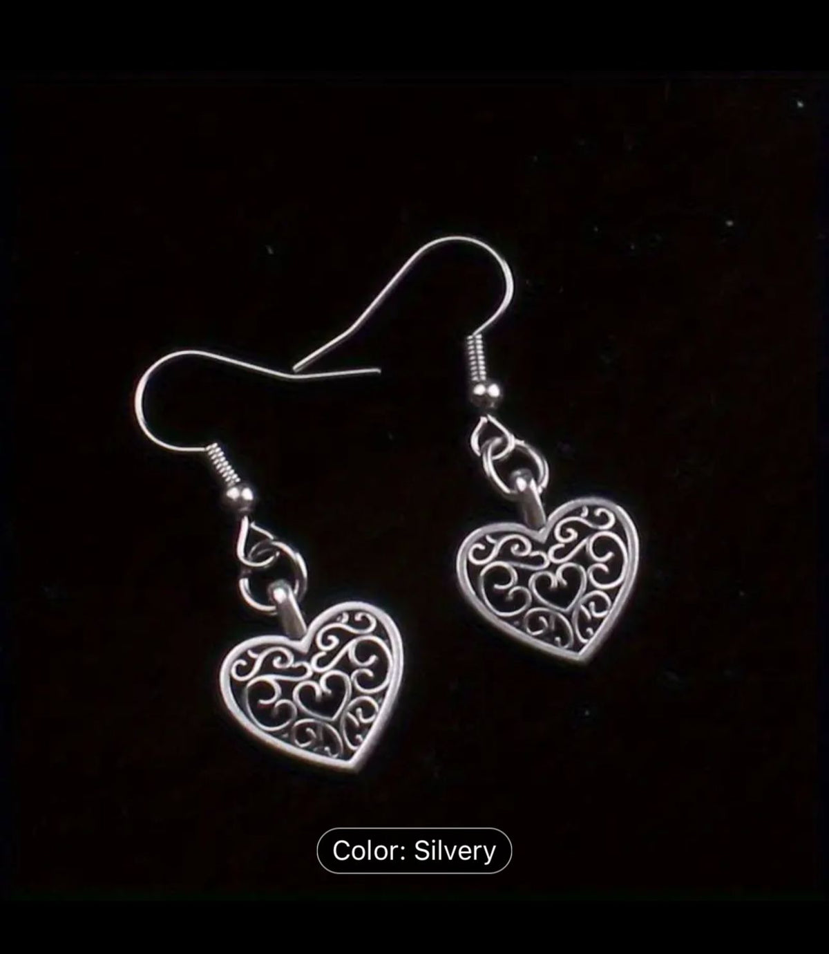 Filigree Heart Earrings in Germany