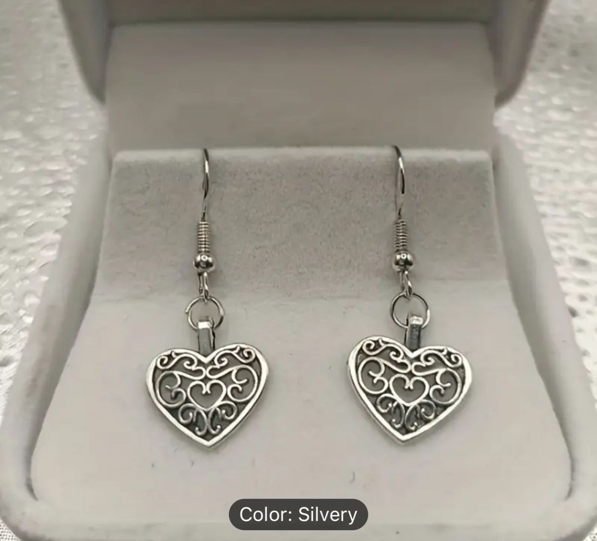Filigree Heart Earrings in Germany