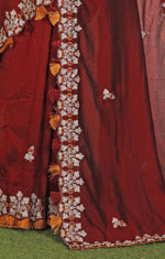 Embroidered Bollywood Silk Blend Saree in Munich