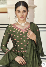 Chinnon with heavy Embroidery Suit Set In Germany