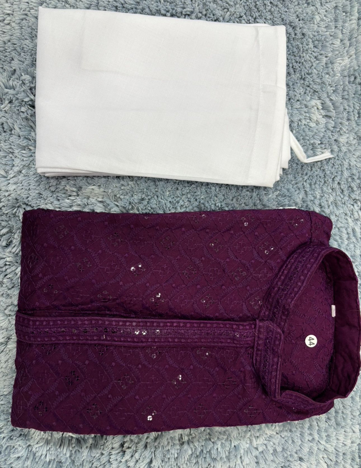 MENS CHIKENKARI HEAVY RAYON KURTA IN GERMANY