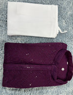 MENS CHIKENKARI HEAVY RAYON KURTA IN GERMANY