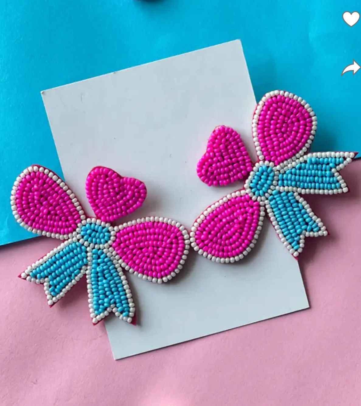 BOW PINK BLUE earrings in Berlin