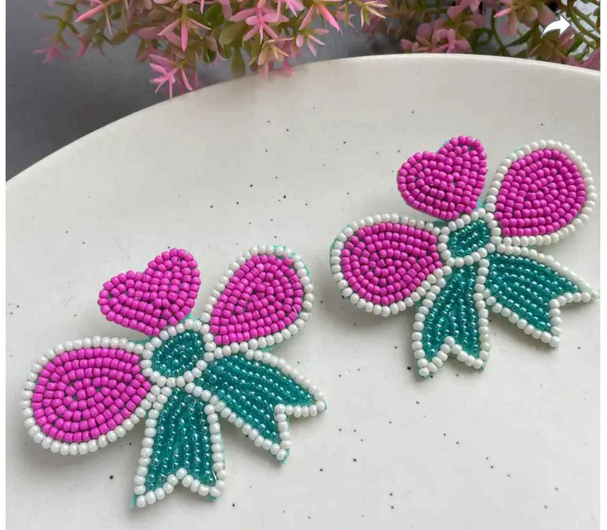BOW PINK BLUE earrings in Berlin