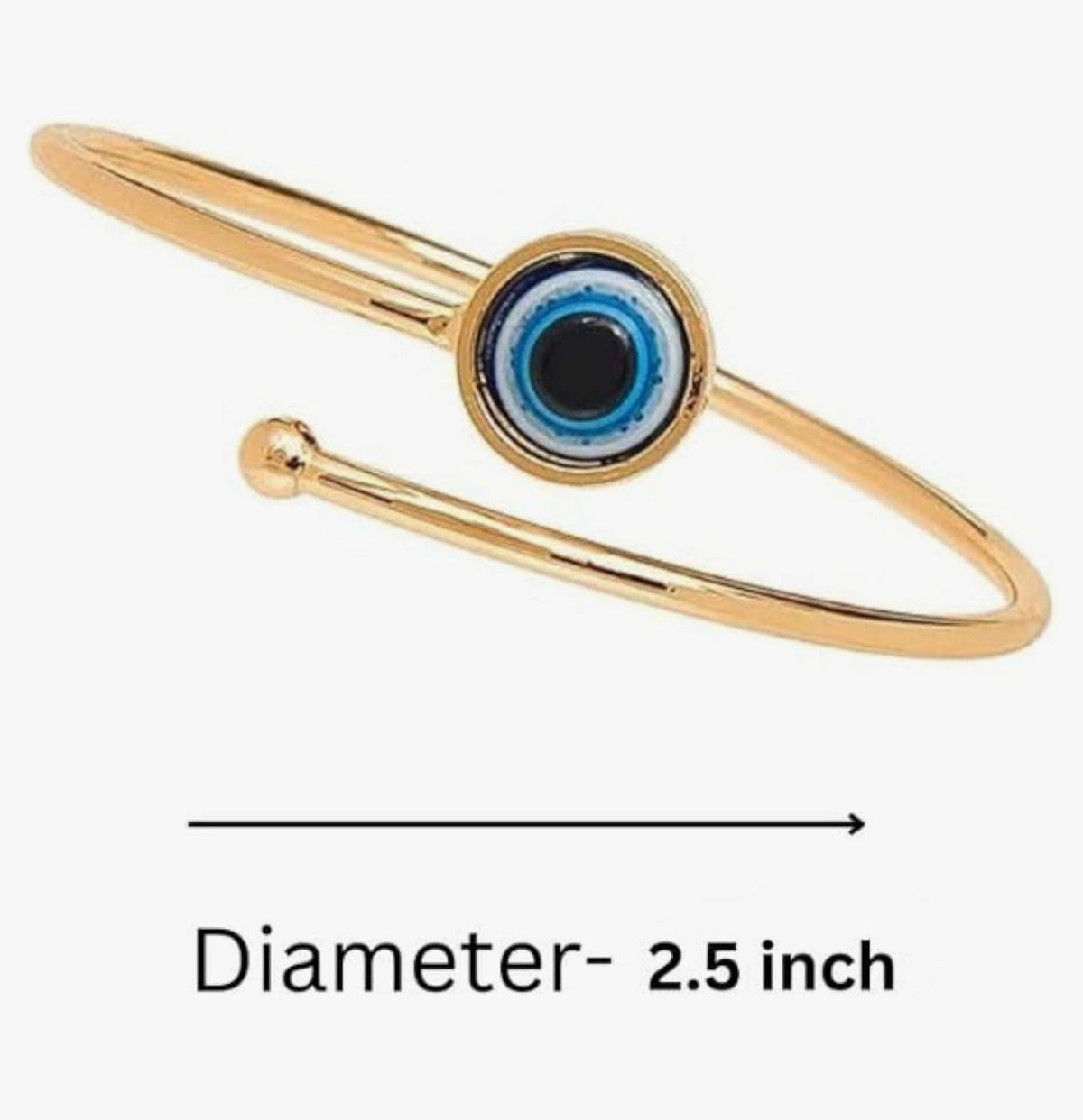 Handmade Evil Eye Size Adjustable Bracelet in Germany