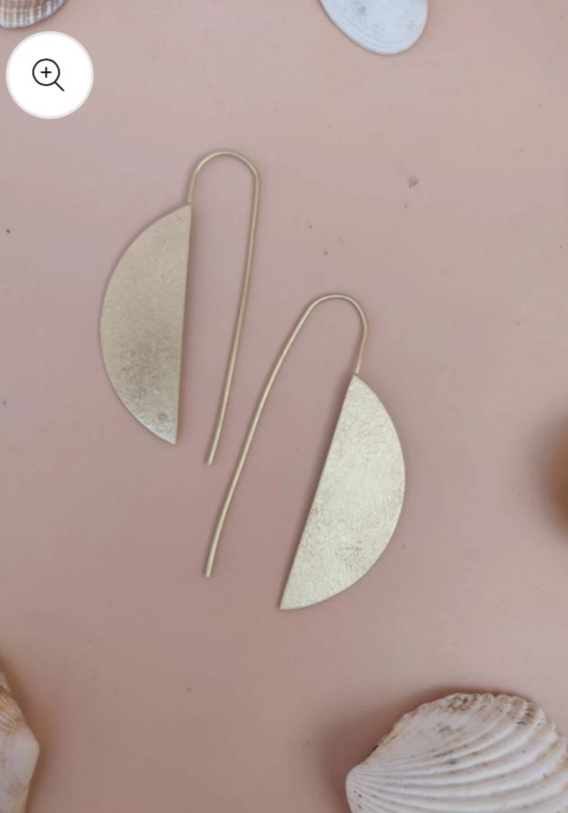 Brass handmade Anti Tarnish gold plated design lightweight earring in Germany