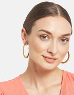 Gold Plated Partywear Lightweight Brass Earring in Berlin