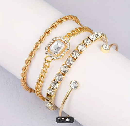 Gold-plated layered Chain Bracelet in Germany