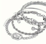 Silver-plated layered Chain Bracelet in Germany