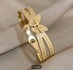 Trendy Butterfly Stainless Steel Charm Bracelet in Berlin