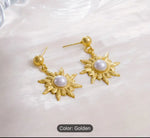 Sun Pearl Drop Earrings in Germany