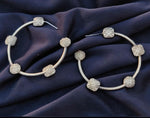 Modern Artistic Brass Handmade Round Shape Black Plating Hoop Earring in Munich