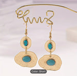 Bohemian Style Vintage Golden Metal Earrings in Germany