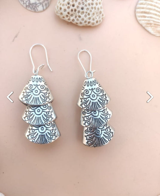 Stylish Oxidized Silver Earrings in Munich