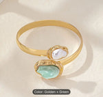 Women Pearls Handcrafted Gold-Plated Armlet Bracelet in Berlin