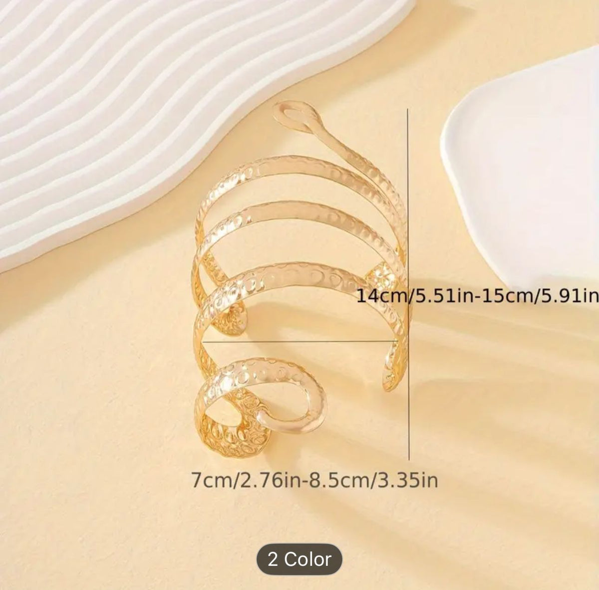 Gold Snake Arm Accessory in Berlin