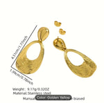 Gold Drop Dangle Earrings in Munich
