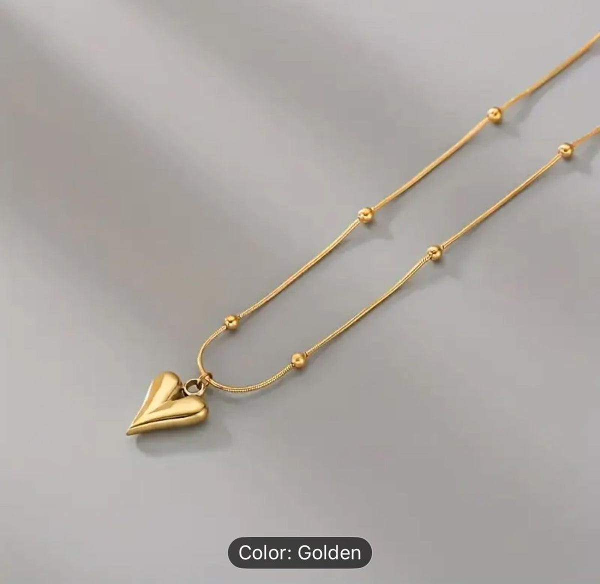 Gold Fashion Heart Pendant Necklace Woman Choker Stainless Steel in Berlin
