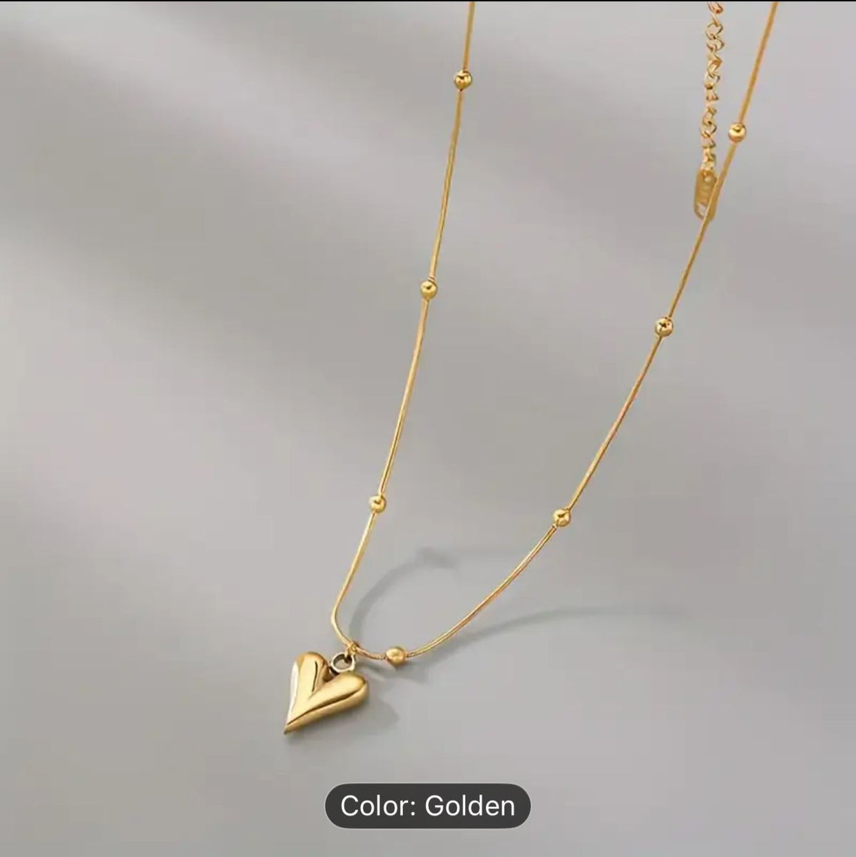 Gold Fashion Heart Pendant Necklace Woman Choker Stainless Steel in Berlin