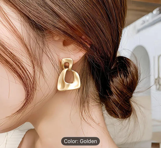 Modern Geometric Drop Earrings in Berlin