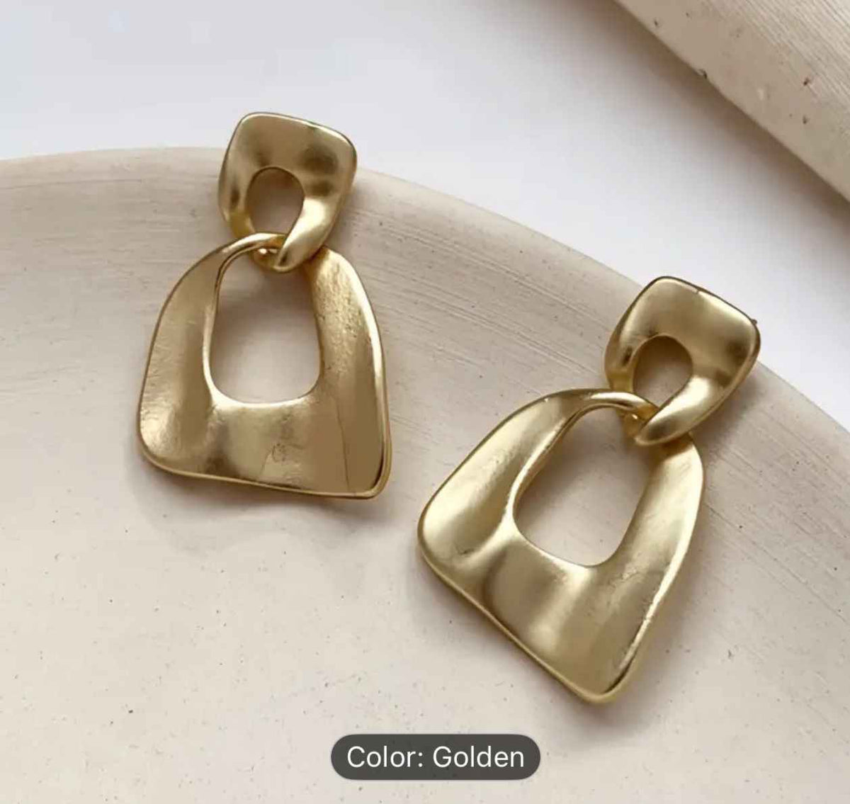 Modern Geometric Drop Earrings in Berlin
