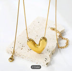 Gold Plated Cute Cubic Heart Pendant Necklace for woman in Berlin