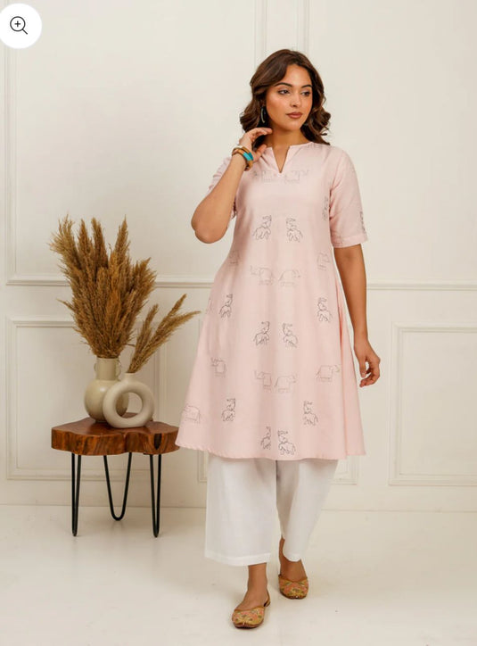 A-Line Embroidered Kurti in Berlin