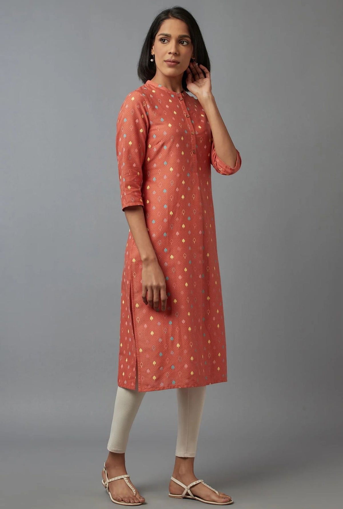 Orange Printed kurta in Berlin