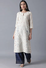Ecru Straight kurta in Germany